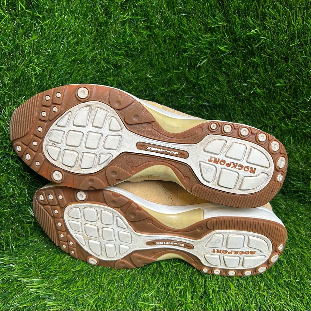 Rockport DMX Max Women Tan Suede Leather Walking Shoes Sneakers K71708 Size 8.5 - Picture 6 of 7